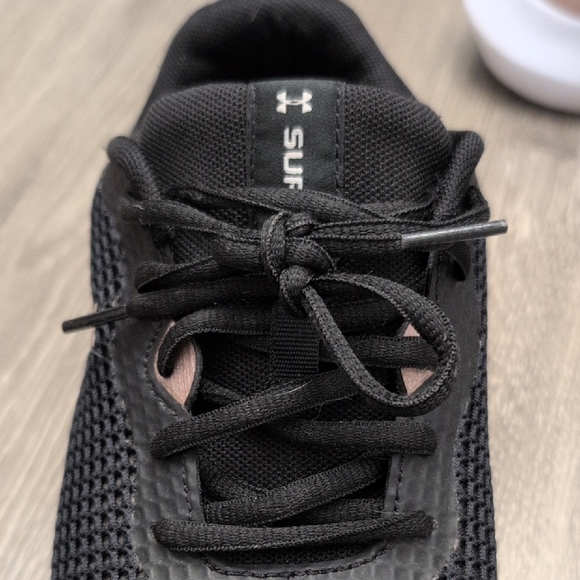 Under Armour Black and White Athletic Shoes - Picture 4 of 5